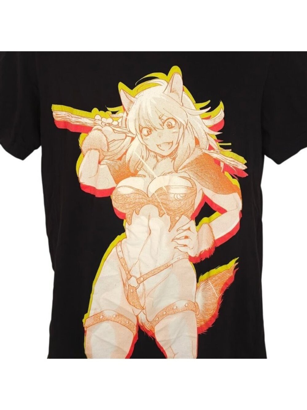 FAKKU X Kaworu Watahiya T Shirt Mens Size Large Black Woof Japanese Anime Manga